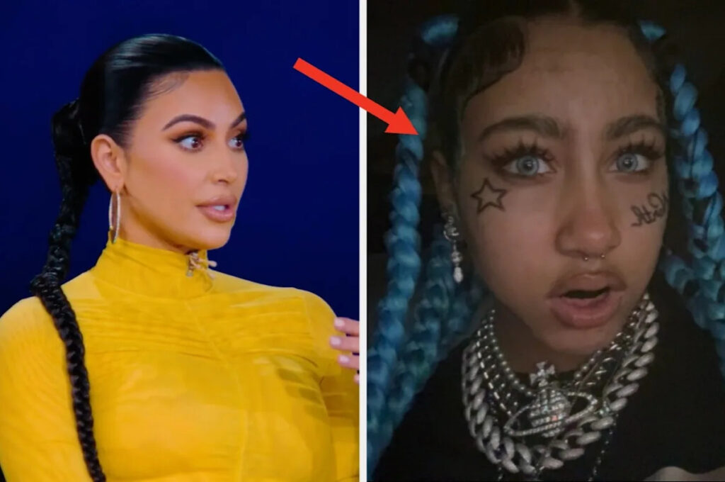 Kim Kardashian Responded After 12-Year-Old North West Was Criticized For Wearing Faux Face Tattoos On TikTok Yahoo entertainment home