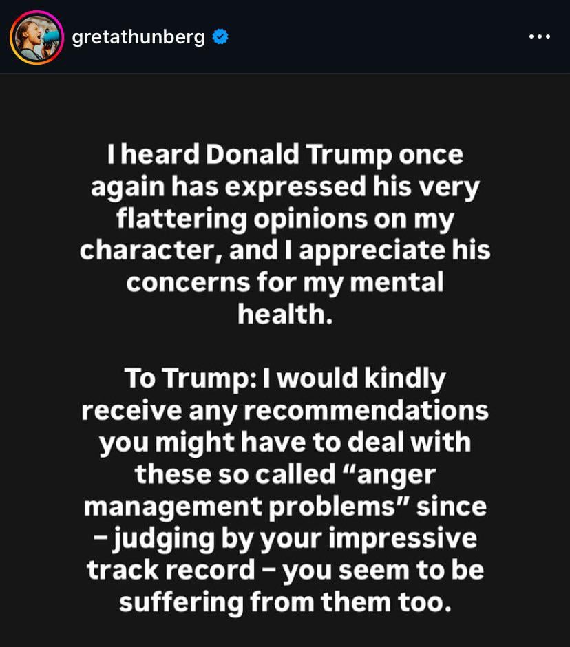Greta Thunberg Respond To Trump Statement On Her: