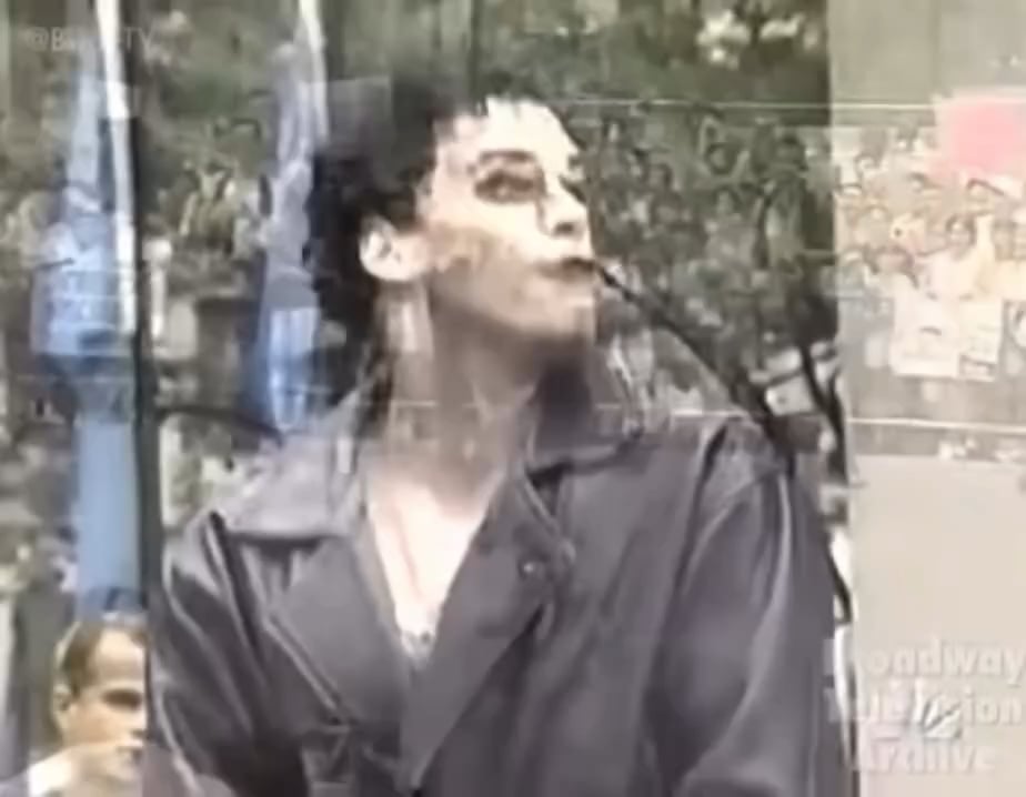 Michael C. Hall (Dexter) replaced Alan Cumming as Emcee in the 1998-2004 revival of Cabaret. Here he is performing the shows opening number 'Willkommen'