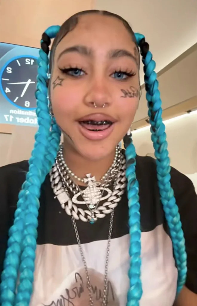 Kim Kardashian responded after her 12-year-old daughter, North West, received backlash for her recent bold look. kimandnorth/TikTok