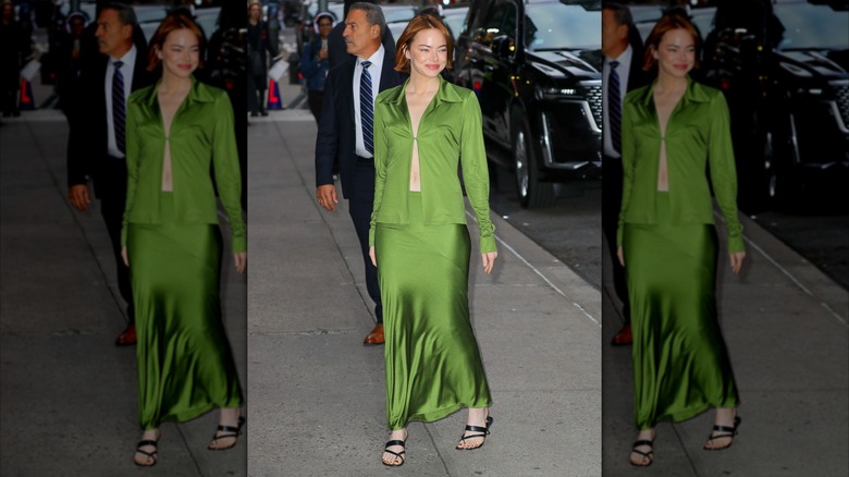 Emma Stone walking