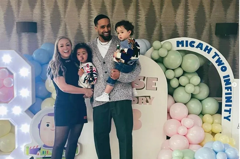 Ashley Banjo with with and Francesca and children - Instagram