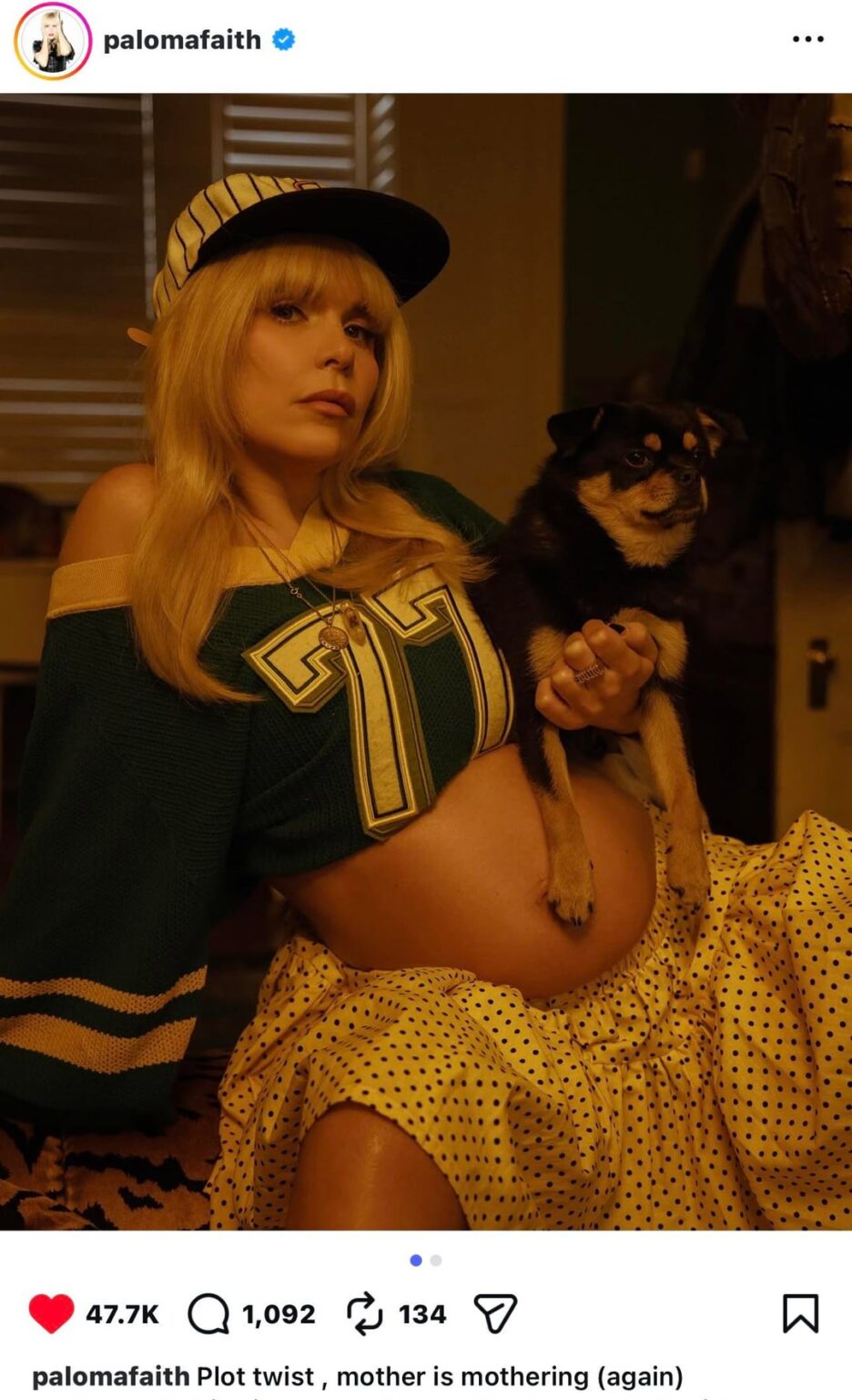 Paloma Faith reveals she’s pregnant