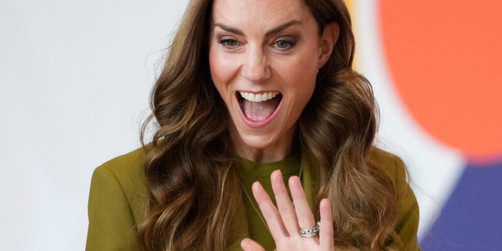 The Princess of Wales reveals she’s a Victoria Beckham fan, as she pays tribute to George, Charlotte and Louis