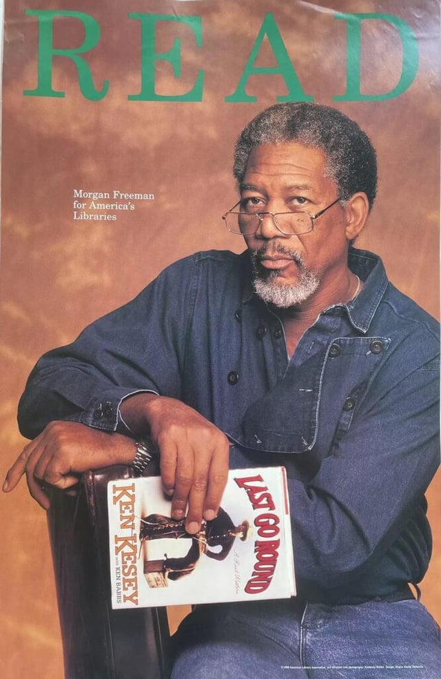 The American Library Association's "READ" celebrity campaign.