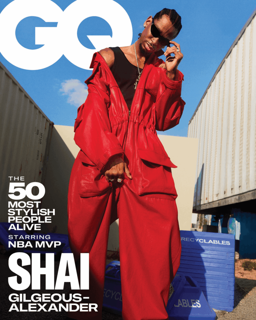 NBA star Shai Gilgeous-Alexander covers GQ Magazine, photography by Jason Nocito