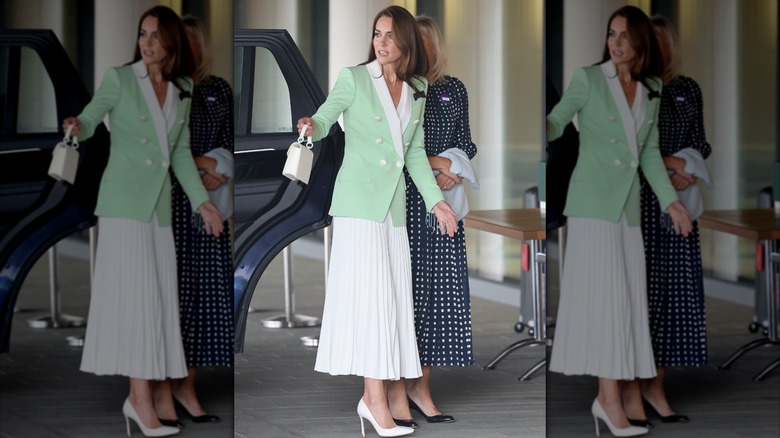 Catherine, Princess of Wales attends day two of the Wimbledon Tennis Championships at All England Lawn Tennis and Croquet Club at All England Lawn Tennis and Croquet Club on July 04, 2023