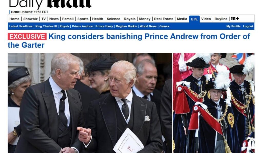 Will Prince Andrew's fate be a template for Prince Harry?