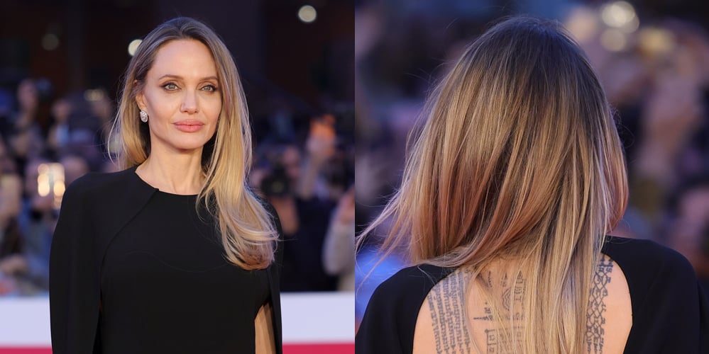 Angelina Jolie Bares Full Back Tattoo in Backless Dress at ‘Couture’ Rome Premiere | Alice Winocour, Angelina Jolie, Anyier Anei, Couture, Louis Garrel | Celebrity News and Gossip | Entertainment, Photos and Videos Angelina Jolie Bares Full Back Tattoo in Backless Dress at ‘Couture’ Rome Premiere | Alice Winocour, Angelina Jolie, Anyier Anei, Couture, Louis Garrel | Celebrity News and Gossip | Entertainment, Photos and Videos