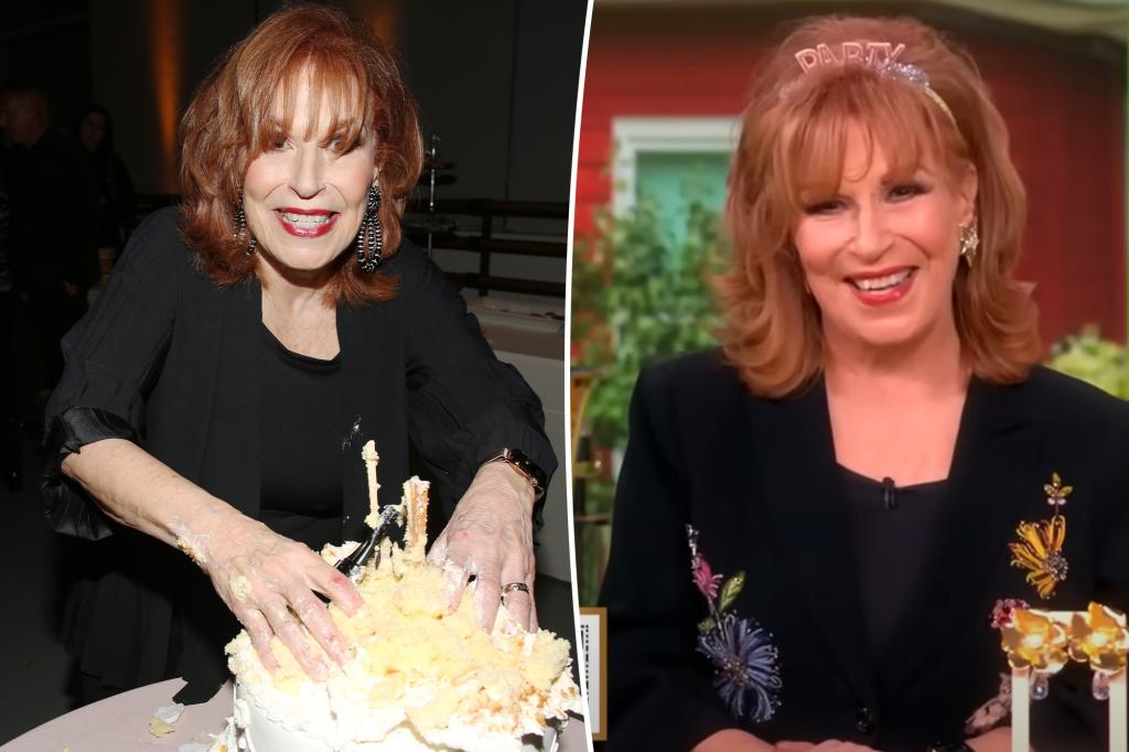 Joy Behar jokes her ‘holes are dried up’ as she celebrates 83rd birthday on ‘The View’ Joy Behar jokes her 'holes are dried up' as she celebrates 83rd birthday on 'The View'