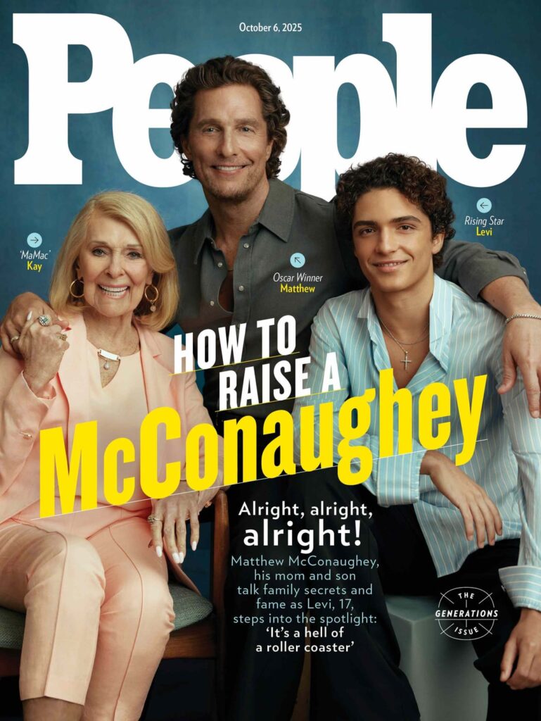 The McConaughey family covers People magazine to promote their new movie