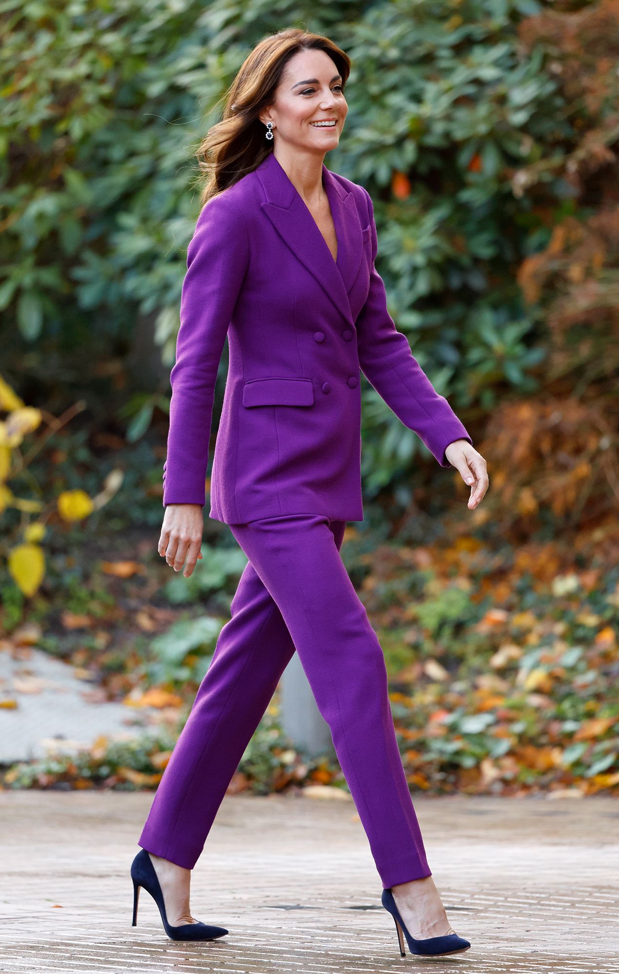 Princess Kate wears an Emilia Wickstead pantsuit on November 15 2023.