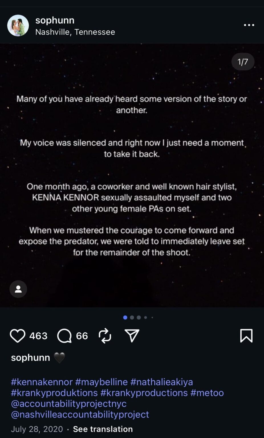 Kenna Kennor, husband of Britt Lower (Helly R. from Severance) has been accused of sexual assault and sexual harassment by multiple women