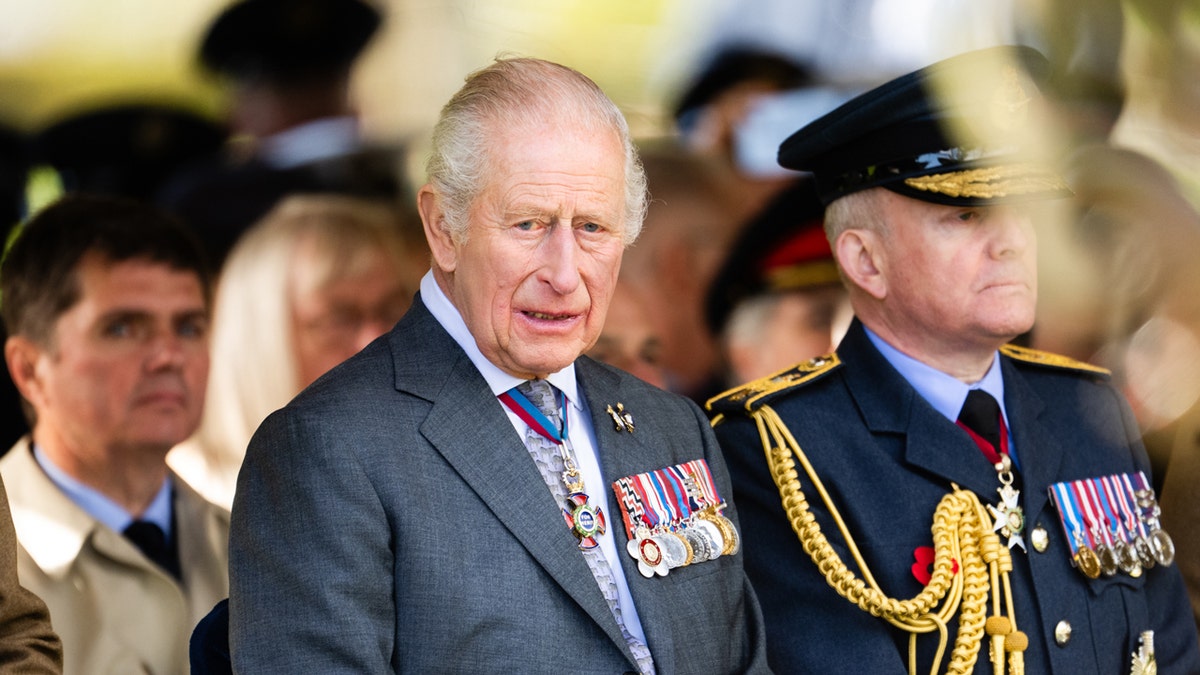 King Charles attends a dedication service at Staffordshire.