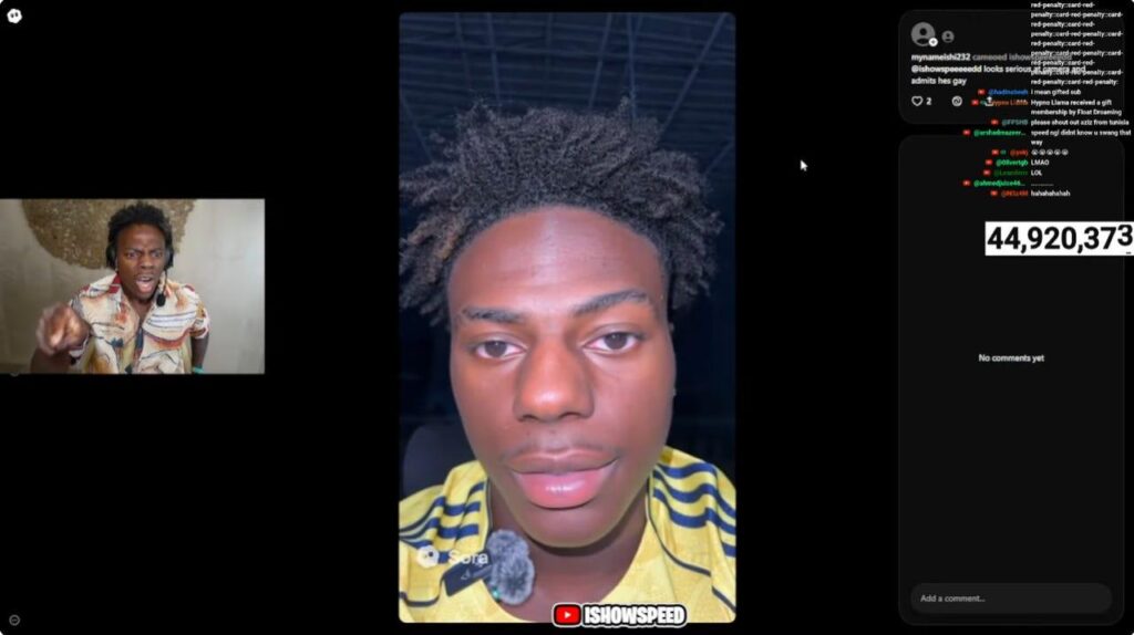 IShowSpeed Slams Sora 2 Deepfakes That Feature the Streamer Kissing Fans, Racing Animals, and Declare He Is Gay