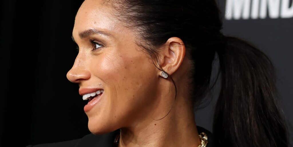 Meghan Markle elevates the humble high ponytail with a new elegant updo