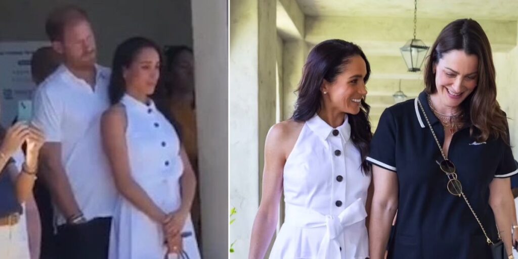 Meghan Markle Wears Sleeveless White Sundress to Tennis Tournament