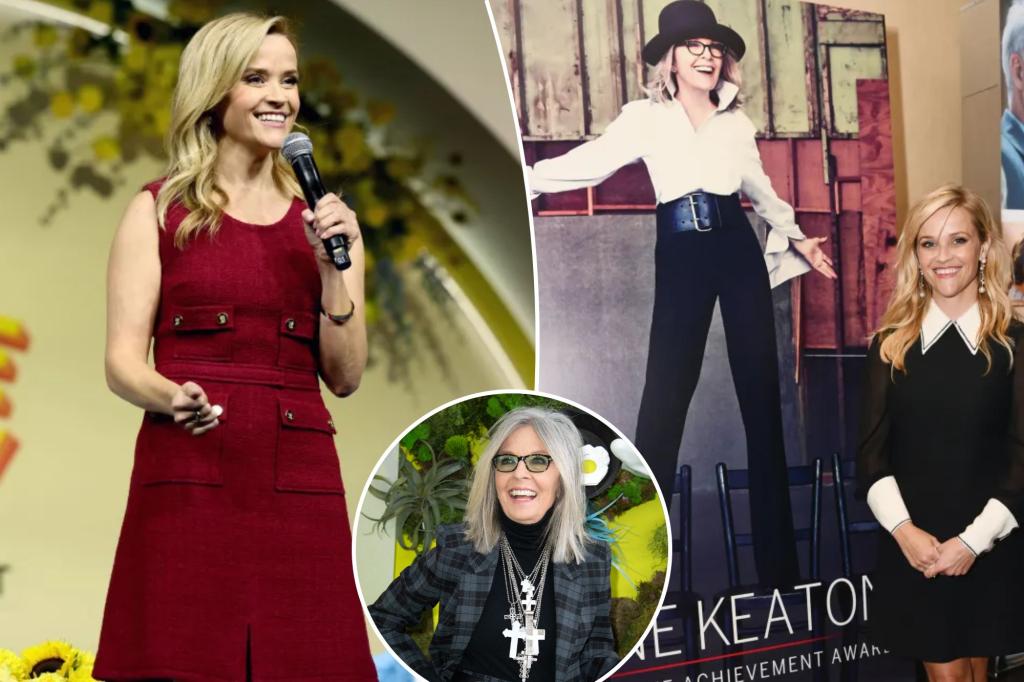 Reese Witherspoon delivers emotional on-stage tribute to mentor Diane Keaton at LA event Reese Witherspoon delivers emotional on-stage tribute to mentor Diane Keaton at LA event
