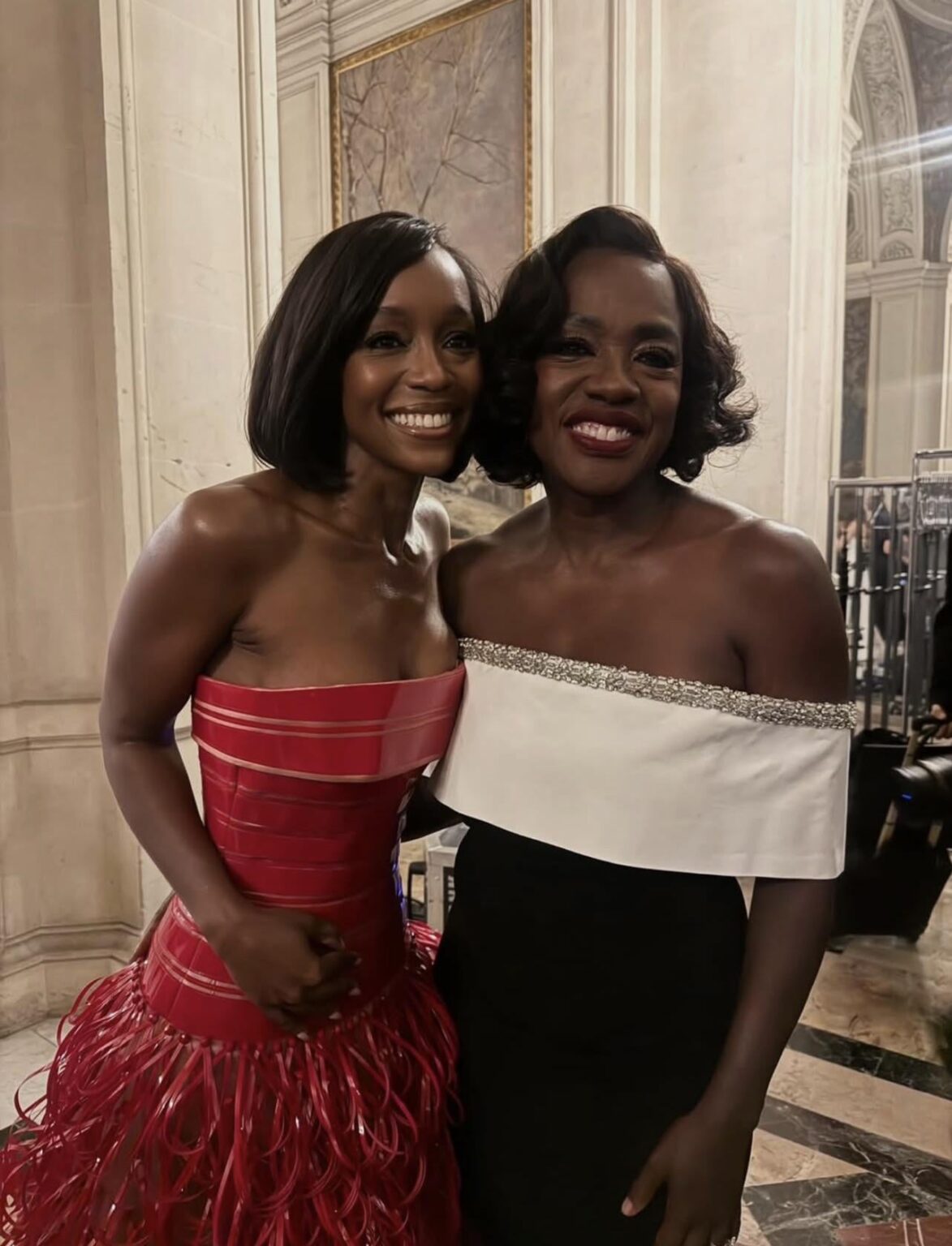 ‘How to Get Away with Murder’ co-stars, Viola Davis and Aja Naomi King, reunited in Paris during fashion week