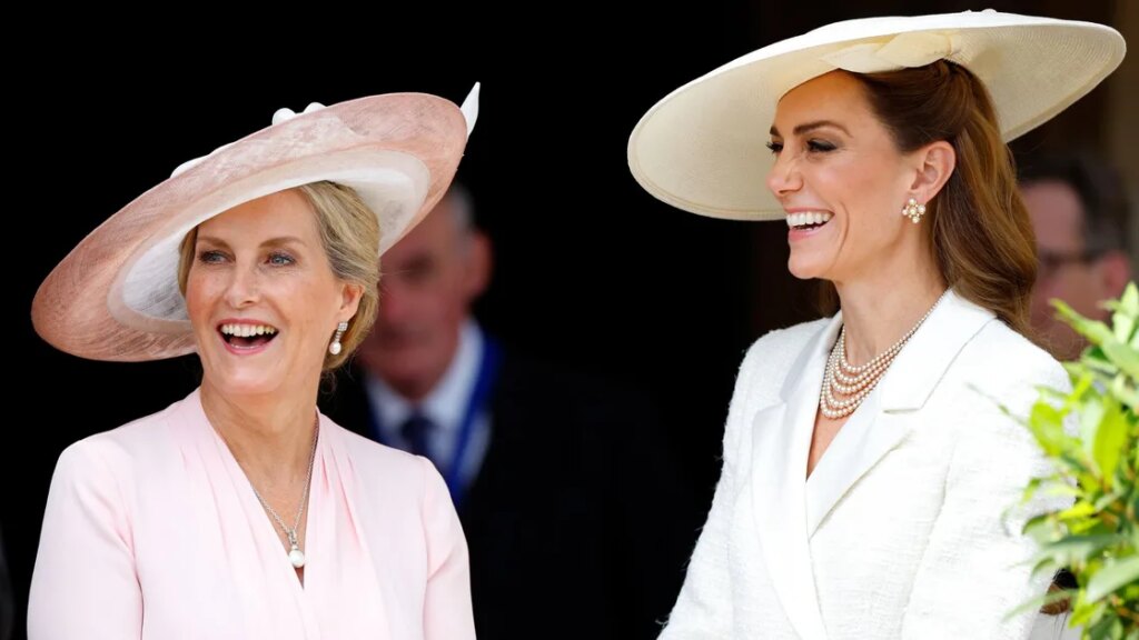 PHIL DAMPIER: "Sister" Sophie supporting Princess Catherine