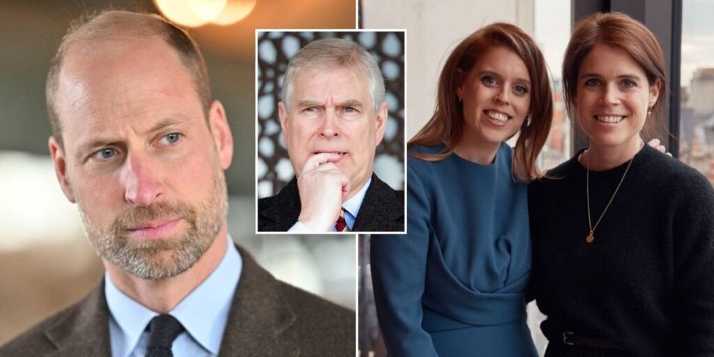 Prince William 'staying out of crunch talks over Andrew's exit' due to bond with Beatrice and Eugenie