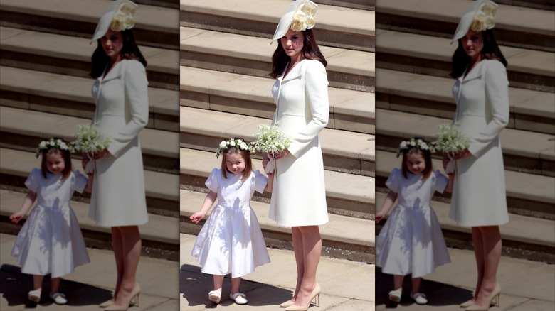 Catherine, Princess of Wales with Charlotte at Harry and Meghan's wedding