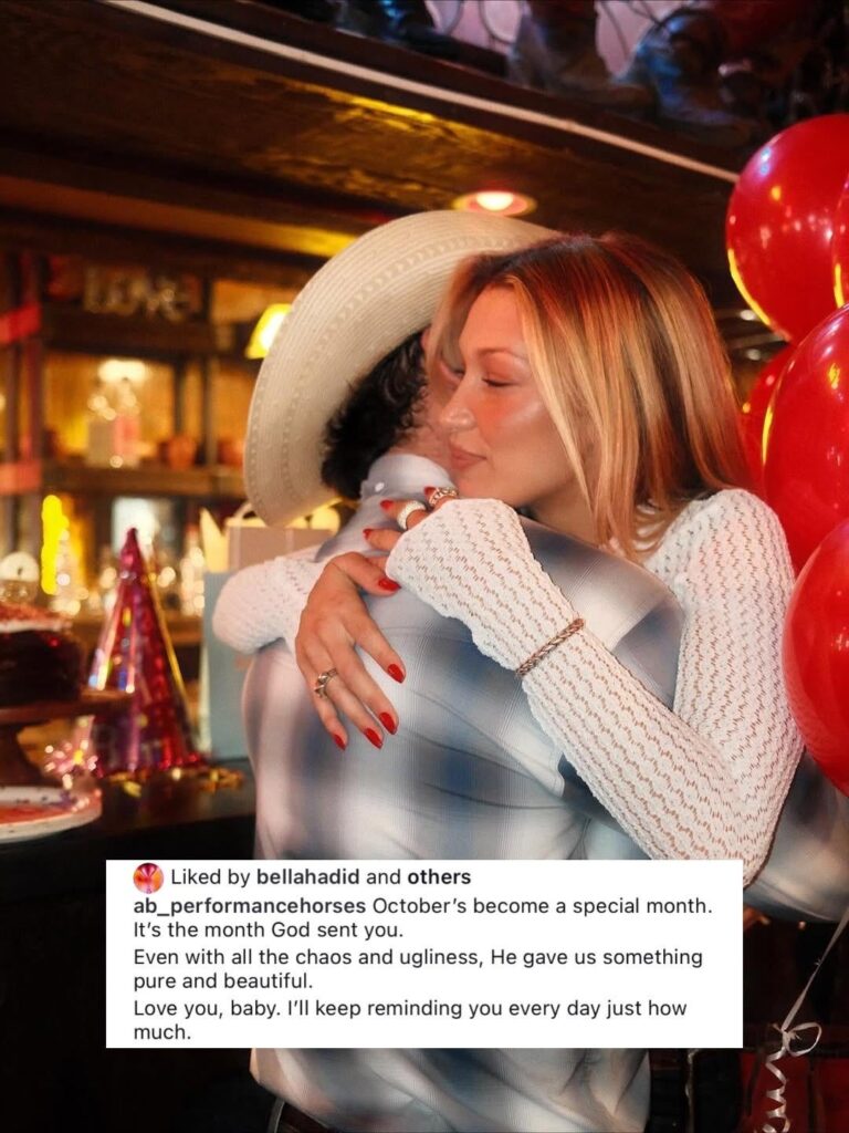 Adan Banuelos celebrates his anniversary with Bella Hadid in new IG post: “October’s become one of my favorite months. It’s the month God sent you. Even with all the chaos and ugliness, He gave us something pure and beautiful. Love you, baby. I’ll keep reminding you every day just how much.” Adan Banuelos celebrates his anniversary with Bella Hadid in new IG post: “October’s become one of my favorite months. It’s the month God sent you. Even with all the chaos and ugliness, He gave us something pure and beautiful. Love you, baby. I’ll keep reminding you every day just how much.”