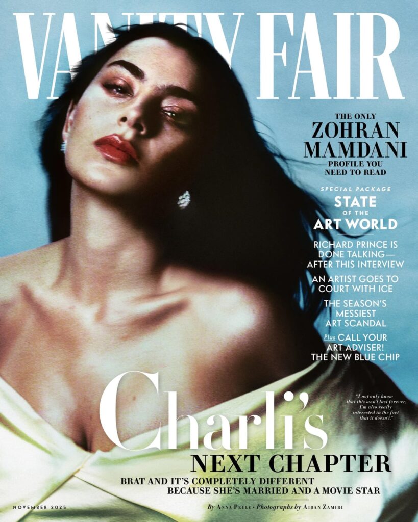 Charli XCX covers Vanity Fair. Photography by Aidan Zamiri. Styled by Max Ortega.