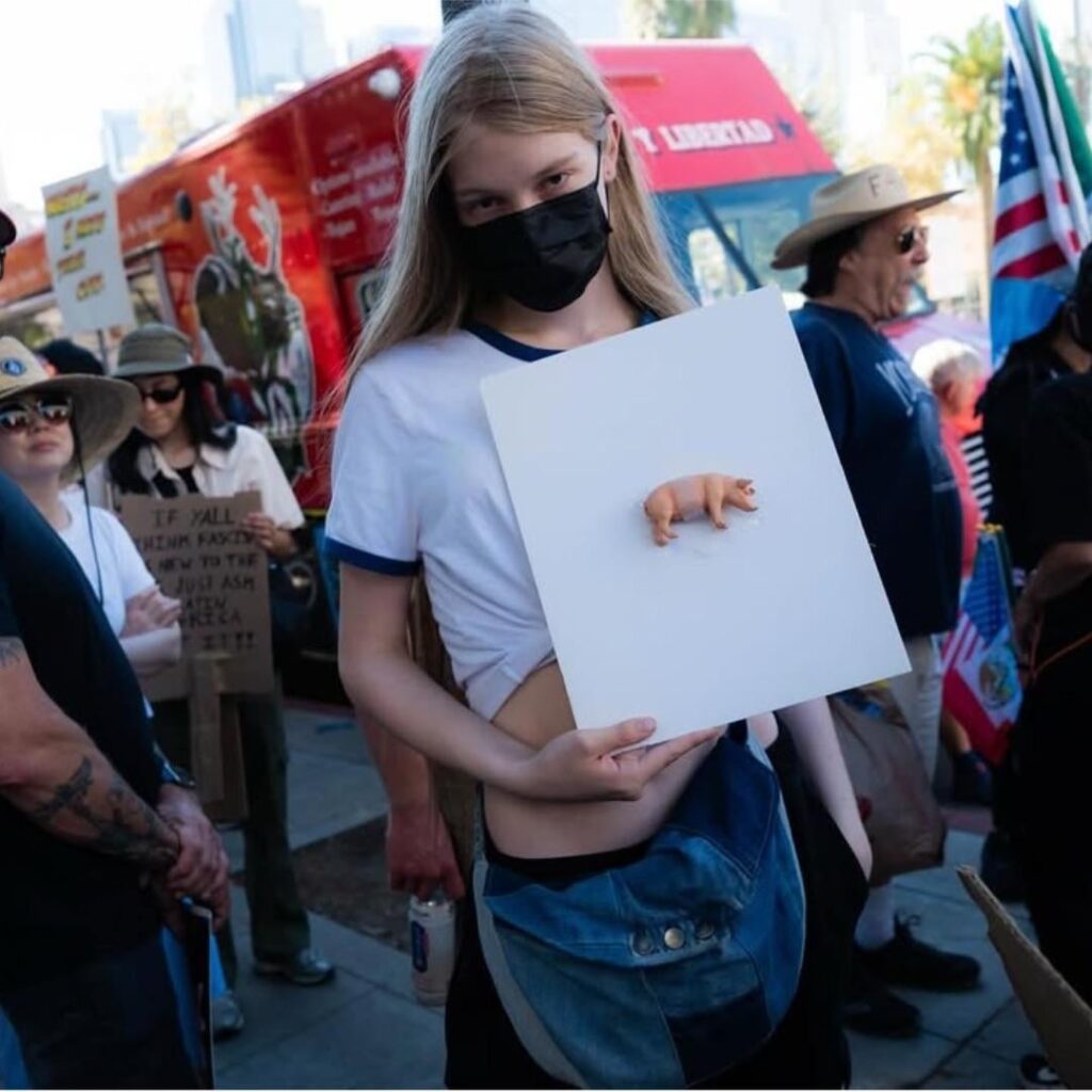 Vivian Wilson shared she went to the ‘No Kings’ protest in DTLA this past weekend