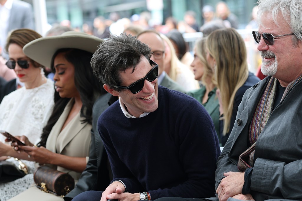 Max Greenfield and Gore Verbinski at Naomi Watts' Hollywood Walk of Fame star ceremony