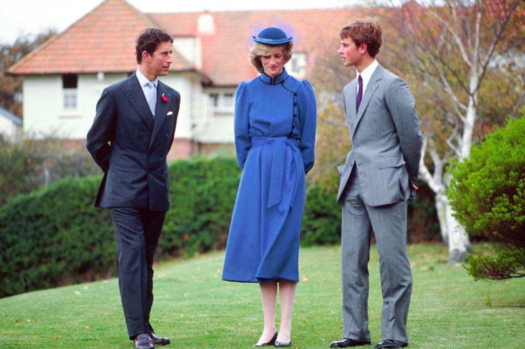 Prince Charles, Princess Diana and Prince Edward