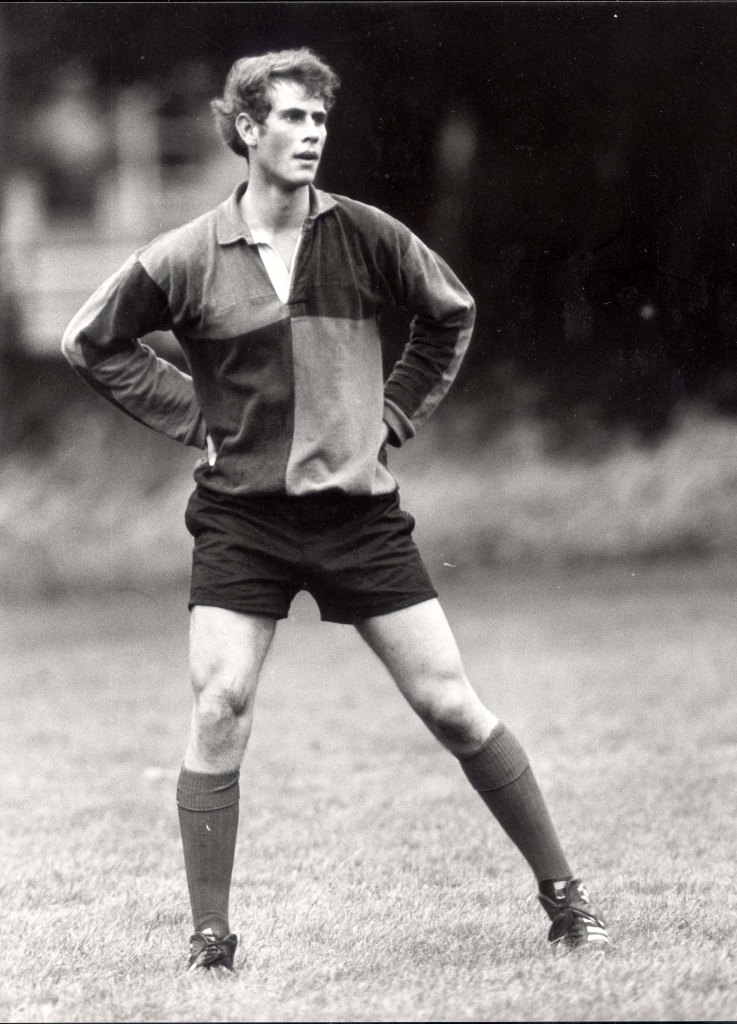 Prince Edward playing rugby