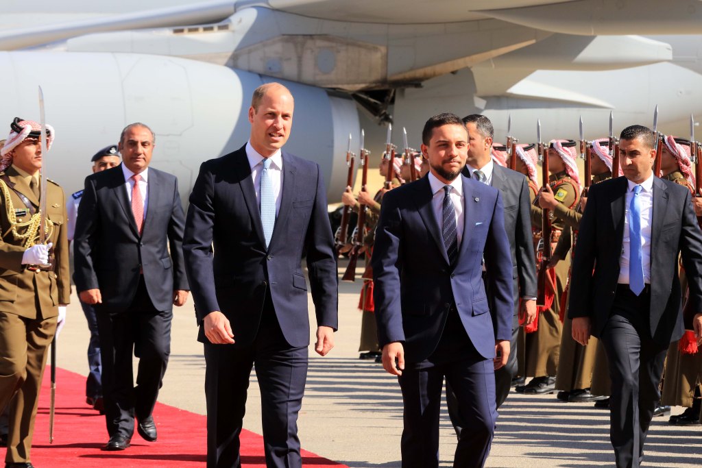 Prince William with Crown Prince of Jordan