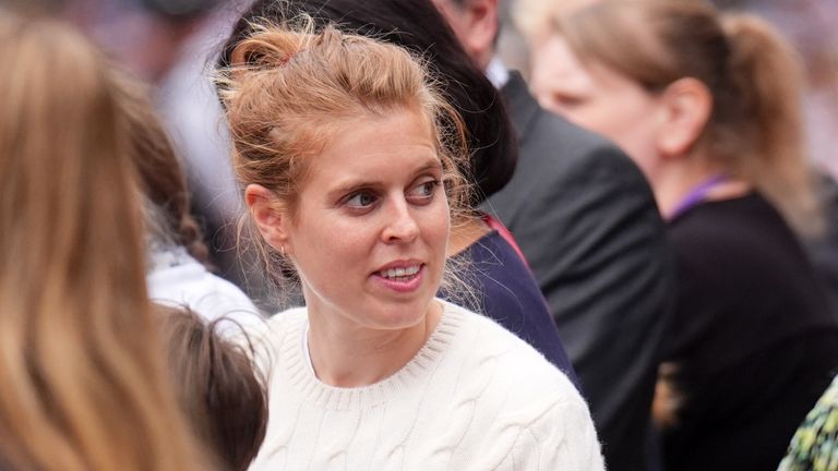 The move will not impact the Princesses, including Princess Beatrice, here.