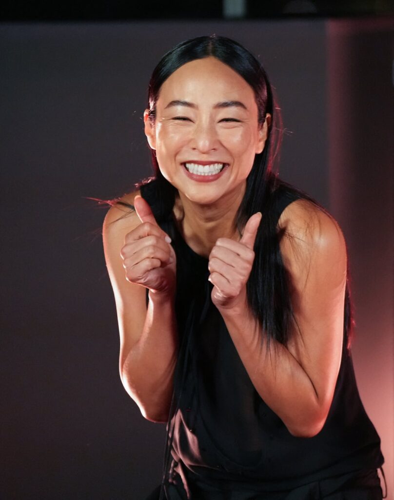 Greta Lee at the "Tron: Ares" premiere at Humboldt Forum in Berlin (30/08/2025)