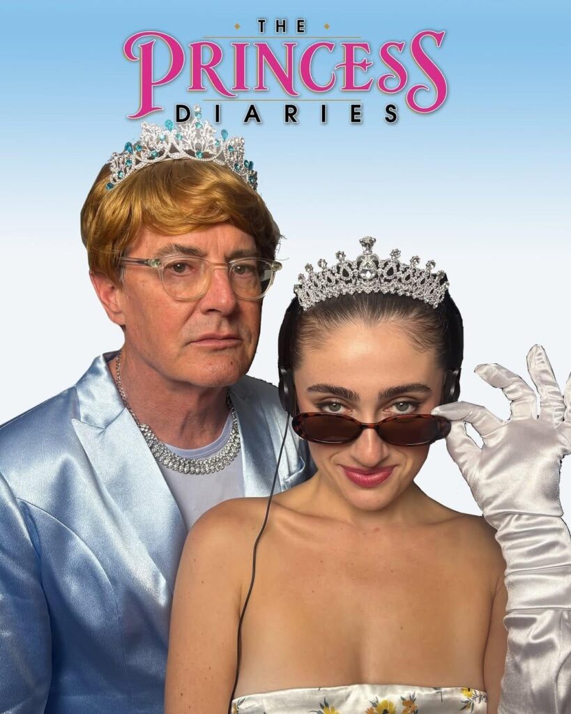 Kyle MacLachlan and Rachel Sennott recreate Princess Diaries poster