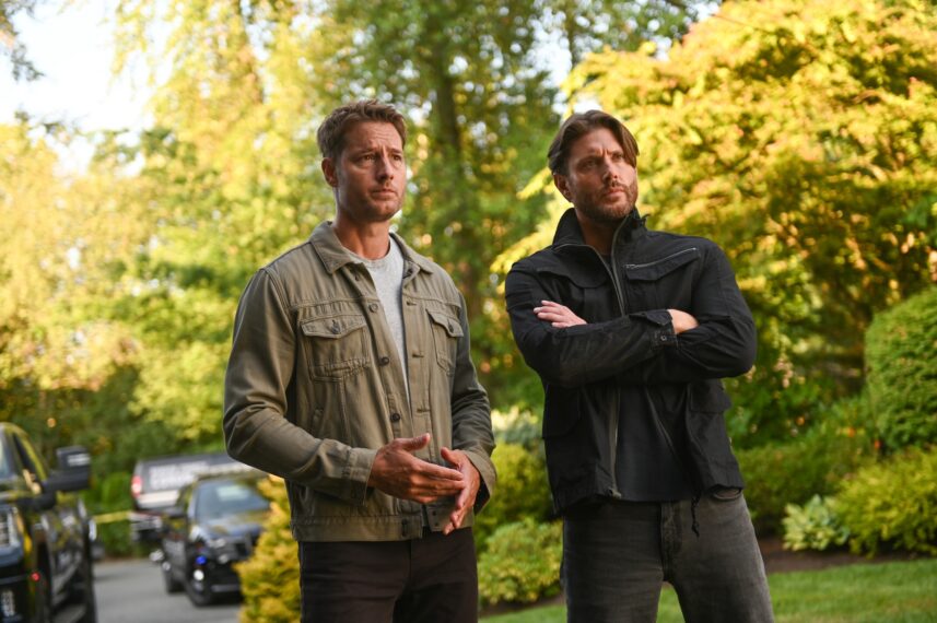 Justin Hartley as Colter Shaw and Jensen Ackles as Russell Shaw — 'Tracker' Season 3 Premiere 
