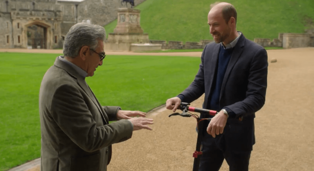 Eugene Levy interviewing Prince William