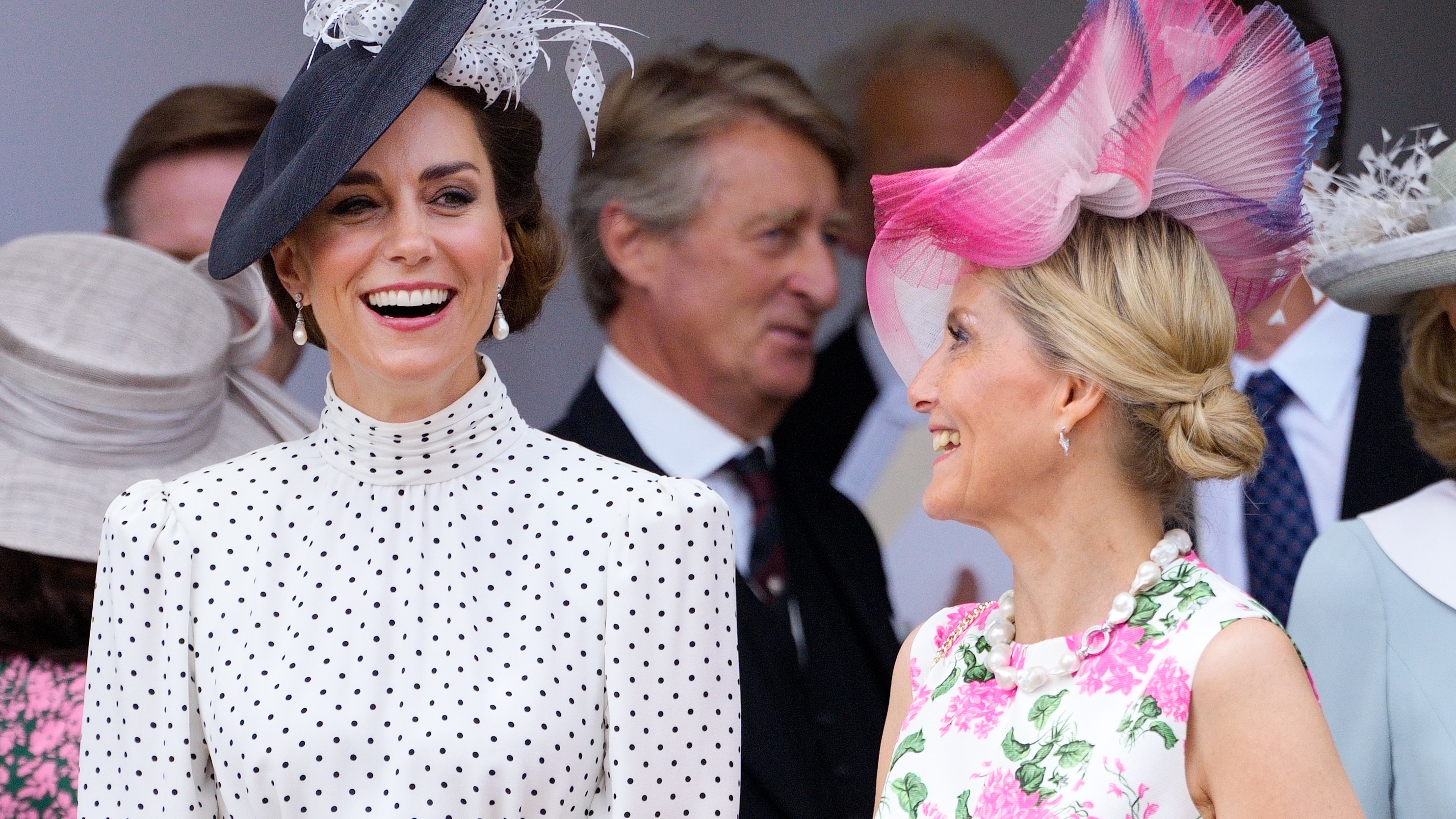 Catherine, Princess of Wales and Sophie, Duchess of Edinburgh attend The Order of The Garter service at St George's Chapel, Windsor Castle on June 19, 2023