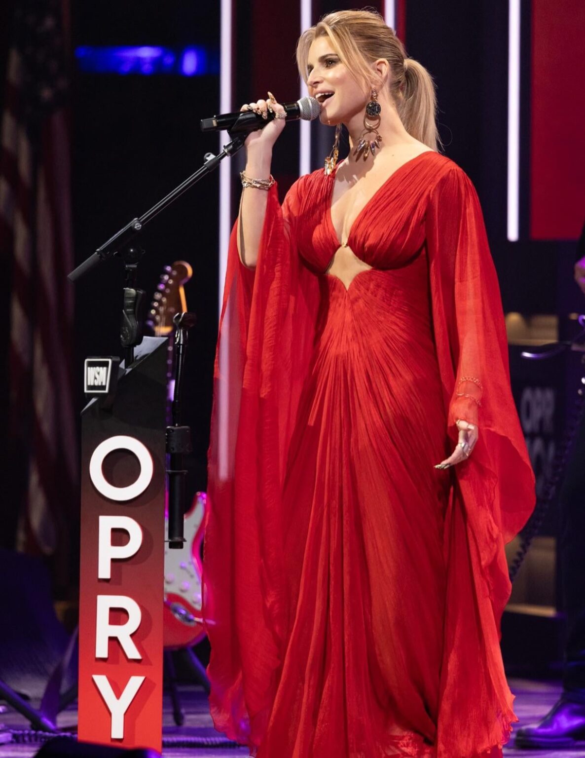 Jessica Simpson,  Perorming at the Grand Ole Opry Sept 2025