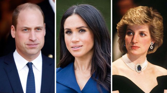 Prince William's Response to Meghan Markle's Princess Diana Video