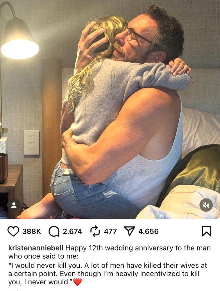 Kristen Bell inflicts her relationship with Dax Shepard on us once again