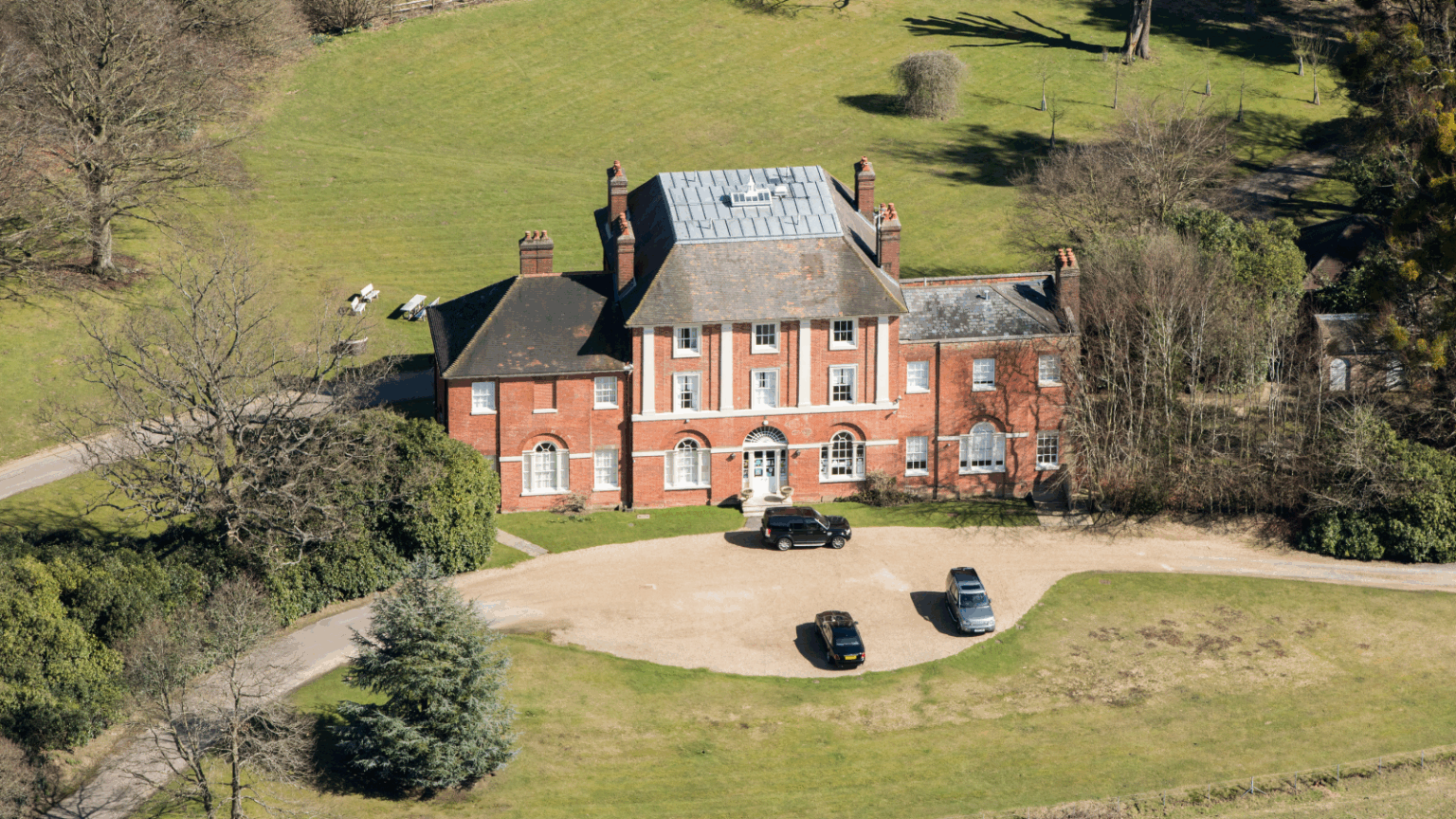What the Royals property moves say about their lives in 2025 An aerial shot of Forest Lodge in Windsor