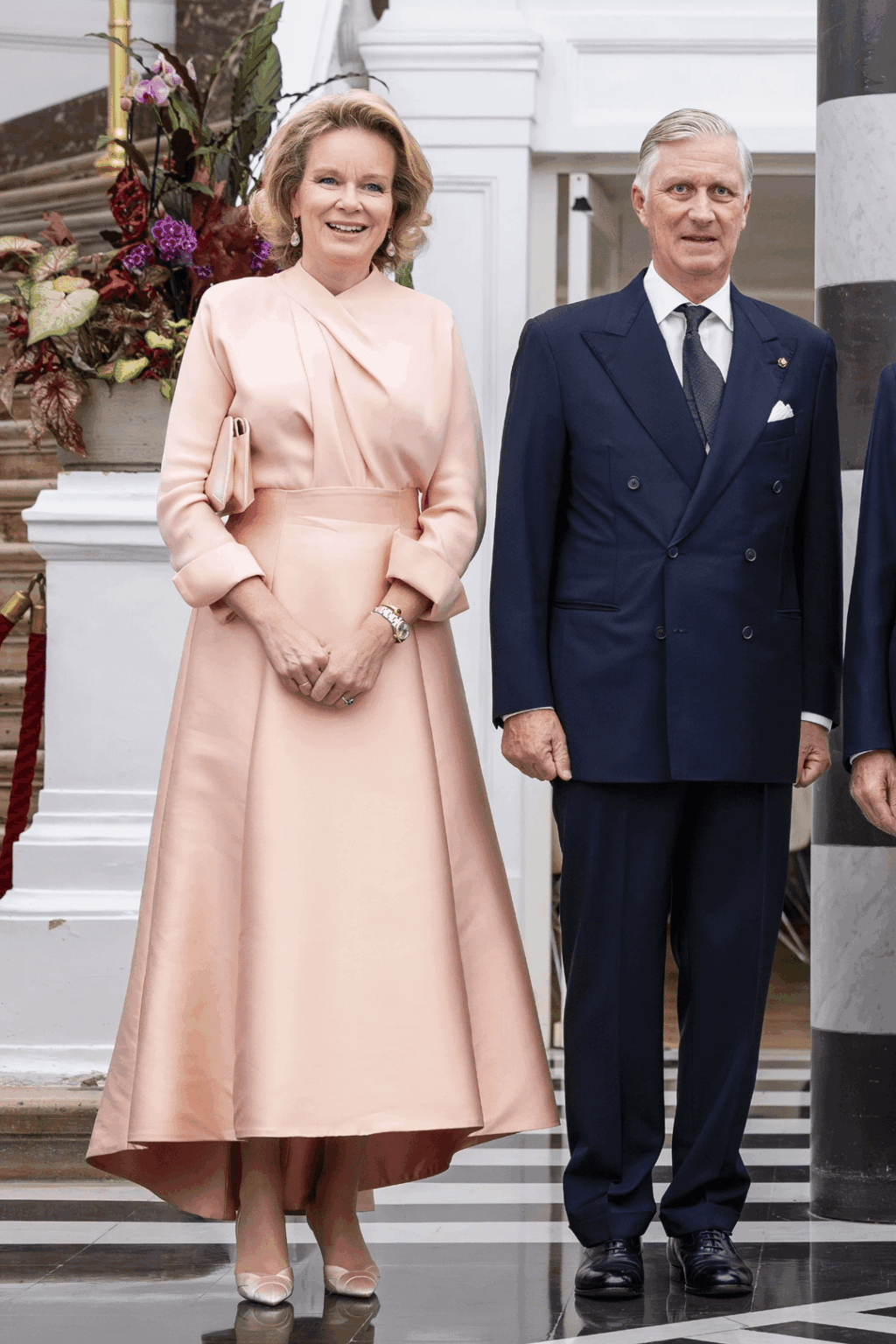King Philippe and Queen Mathilde of Belgium on their state visit to Italy the last few days (fashion roundup)