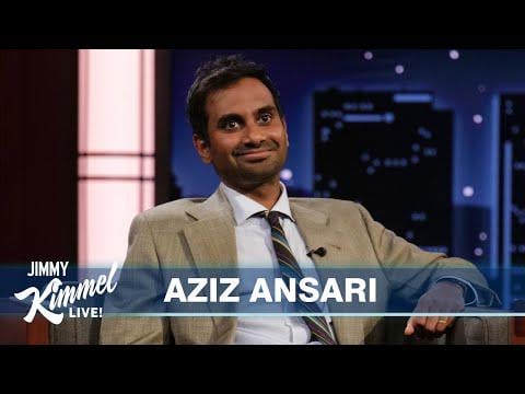 Jimmy Kimmel grills guest Aziz Ansari for playing the Riyadh Comedy Festival, "these are not good people"