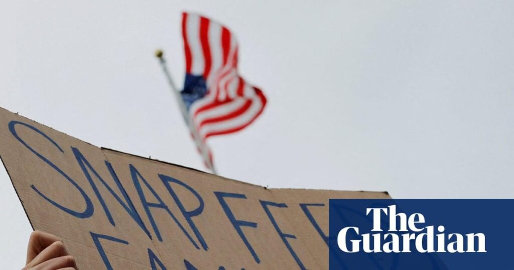 Trump administration blocked from suspending Snap benefits for millions of Americans. Judge issues temporary restraining order arguing that halting of food aid benefits, due to kick in Saturday, is unlawful.