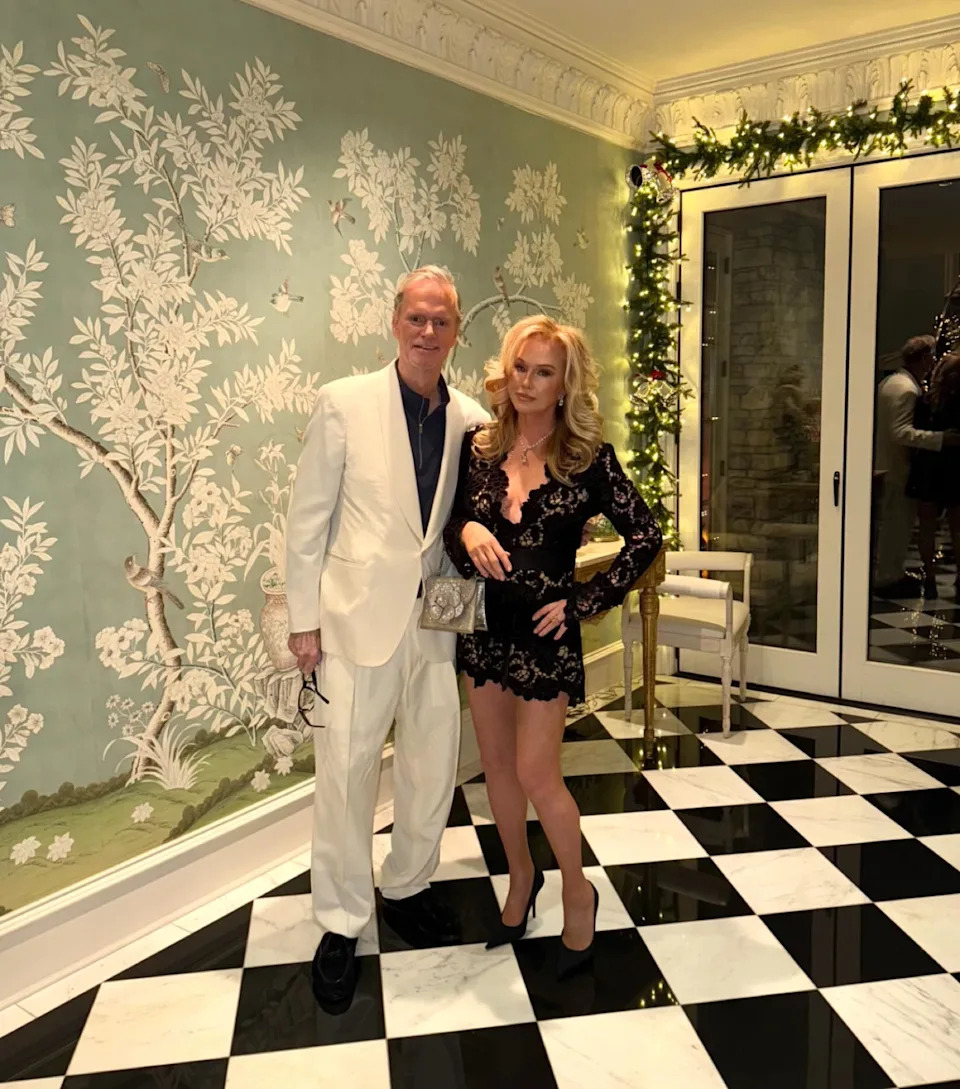 Kathy Hilton showed off her ageless appeal in a black minidress while celebrating her 46th wedding anniversary with Rick Hilton. Instagram/kathyhilton