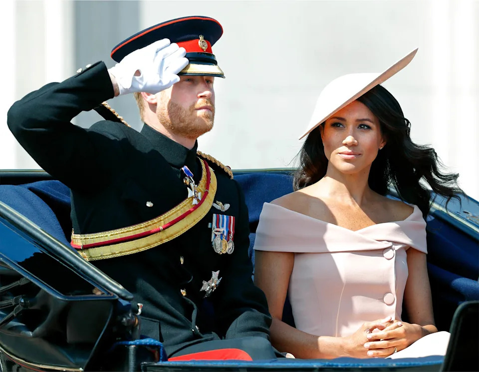 Though Markle and the Duke of Sussex left the royal family, they and their children were allowed to keep their titles. Getty Images