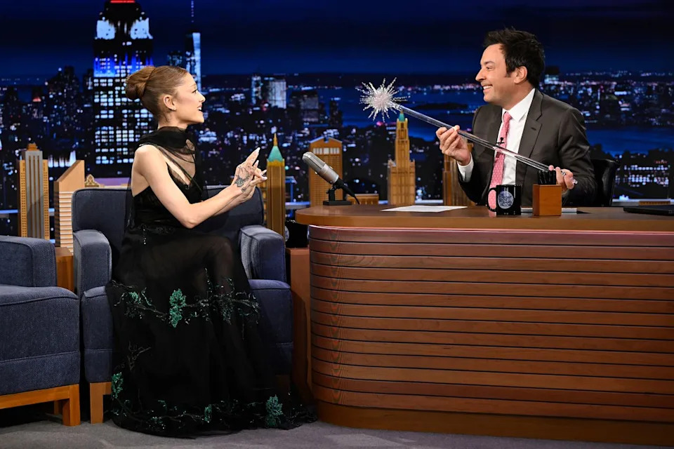 Todd Owyoung/NBC Ariana Grande on 'The Tonight Show'