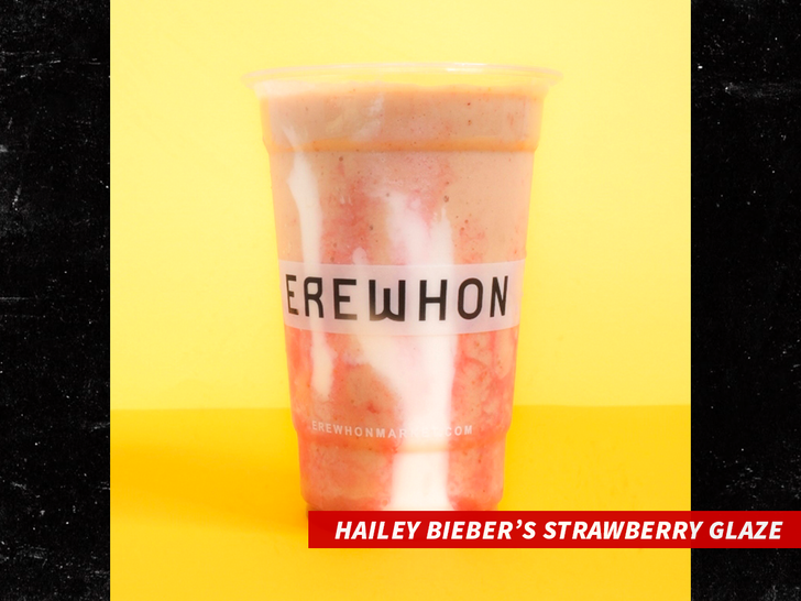 Hailey Biebers Strawberry Glaze erewhon sub getty swipe